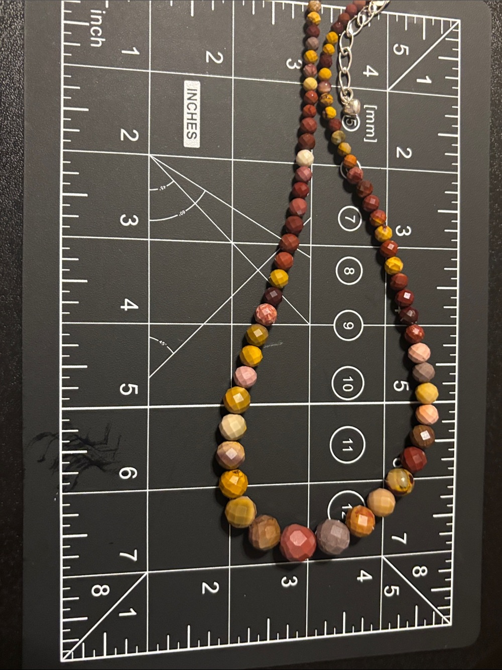 Jay King Multicolor Faceted Stone Bead Necklace - Yellow, Brown & Coral Earth - Picture 14 of 14
